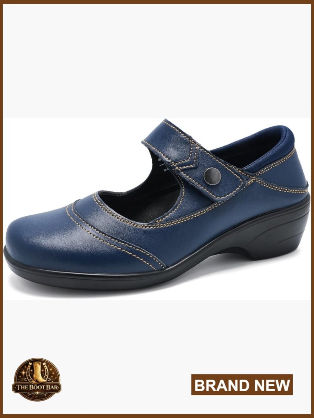 Mary Janes for Women Arch Support Round Toe Ankle Strap Pumps Memory Foam
